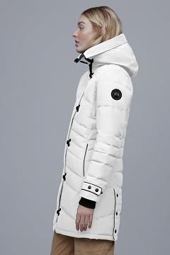 Chamarras Canada Goose Mujer Mexico - Lorette Abrigos Black Label Blancos GC6814793